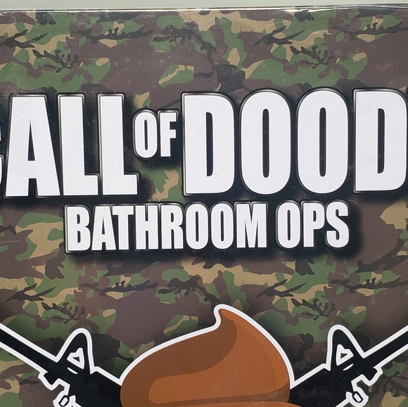 Funny MeMe "Call Of Doody" Bathroom OPS Tin Sign - Picture 5 of 12